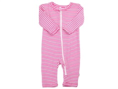Joha jumpsuit pink stripes merino wool/silk